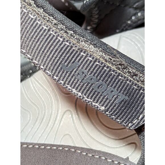 JSport by Jambu Women's Gray Poppy Sport Sandal Comfort Sole Size 8 - Picture 4 of 6